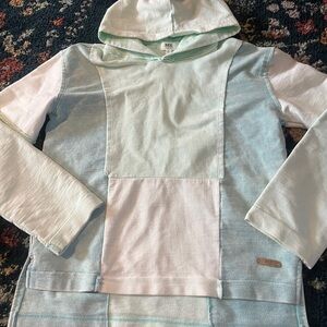 BKE Kids Pastel Green and White Hoodie